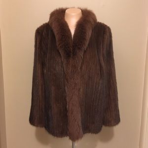 Genuine mink coat in excellent condition.